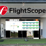 Golfles met flightscope